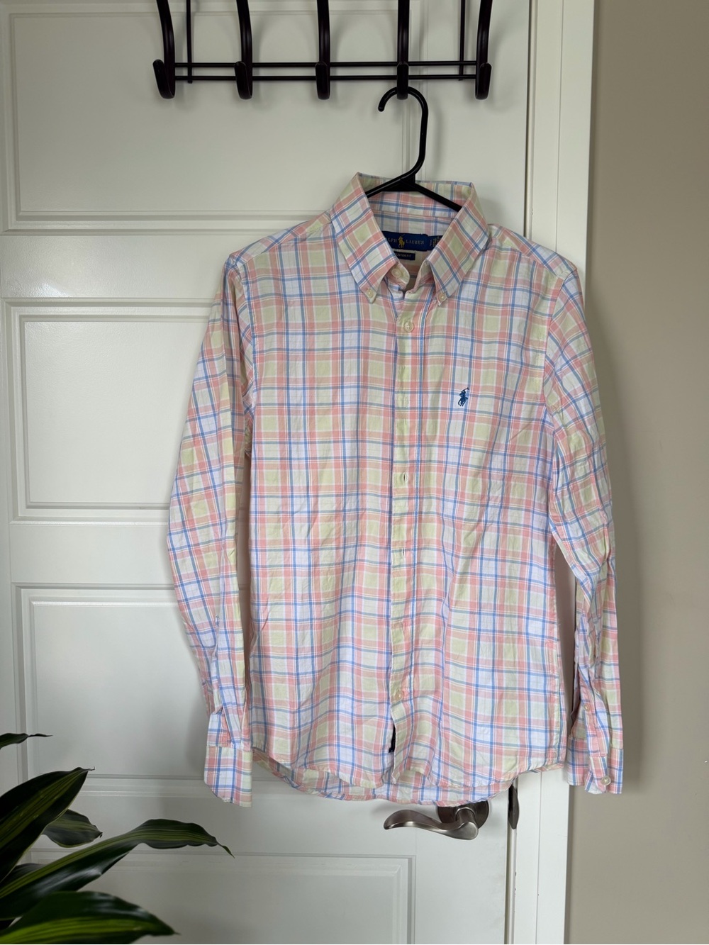 Polo by Ralph Lauren Men’s Pastel Plaid Button-Down Shirt